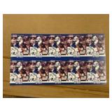 1990 Pro Set Uncut Sheet of Andre Rison NFL Trading Cards RARE