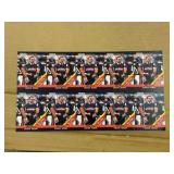 1990 Pro Set Uncut Sheet of Mike Ditka NFL Trading Cards NFL Hall of Famer RARE