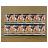 1990 Pro Set Uncut Sheet of Bo Jackson NFL Trading Cards Football and Baseball Legendary Player and Athlete