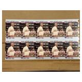 1990 Pro Set Uncut Sheet of Football Cards George Seifert Coach RARE