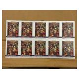 1990 Pro Set Uncut Sheet of Football Cards Featuring Super Bowl #6 RARE Collectible NFL