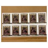 1990 Pro Set Uncut Sheet of Football Cards Featuring Super Bowl #2 RARE Collectible NFL