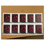 1990 Pro Set Uncut Sheet of Football Cards Featuring Super Bowl #8 RARE Collectible NFL