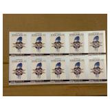 1990 Pro Set Uncut Sheet of Football Cards Featuring Super Bowl #20 RARE Collectible NFL