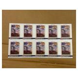 1990 Pro Set Uncut Sheet of Football Cards Featuring Super Bowl #12 RARE Collectible NFL