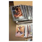 Box of WWE Wrestling Cards, UFC and Desert Storm Trading Cards