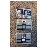 Small Box of Baseball Cards, Three Game Used Jersey Cards and Dozens of Other Stars and Commons