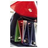 Huge Lot of 23 Binders for Sports Cards and Trading Cards, No Sleeves, Some Binders Havs Stickers on Them, Tote Not Included