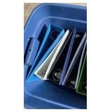 Lot of 7 Empty Binders for Sports Cards and Trafimg Cards, Tote Not Included, Some Binders Have Stickers on Them