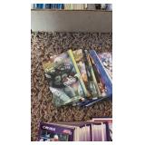 Box of 1990’s Hockey and Football Cards, Lots of Stars