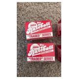 1986 and 1989 Traded Series Nearly Complete Sets, Two of Each Year, Missing Key Rookie Cards