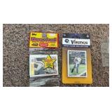 1988 Topps Rack Pack, 2018 Topps Vikings Team Set Sealed, and Nearly Complete 2012 Leaf Rookie Set