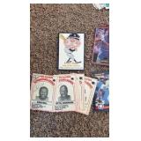 Huge Oversized Card and Sticker Panel Lot, Dozens of Cards, Stars, Babe Ruth Card, Vintae Stickers and More