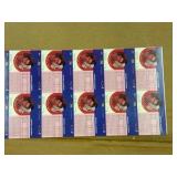 1991 Pro Set Patrick Roy Uncut Sheet of Cards RARE Collectible, NHL Hall of Famer