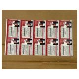 1990 Pro Set Billy Casper Uncut Sheet of Golf Cards RARE Collectible PGA Legend