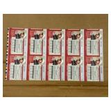 1990 Pro Set Gary Player Uncut Sheet of Golf Cards RARE Collectible PGA Legend