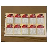 1990 NBA Hoops Uncut Sheet of Dominique Wilkins Basketball Cards RARE NBA Hall of Famer