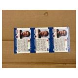 1990 Pro Set Jeff George 1st Overall Draft Pick Rookie Uncut Sheet of Cards RARE NFL