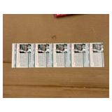 1990 Pro Set Joe Namath Uncut Sheet of Cards RARE NFL Super Bowl Cards