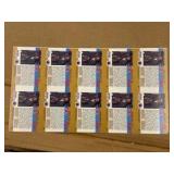 1990 Pro Set Uncut Sheet of Warren Moon Man of the Year NFL Cards Vikings and Houston Oilers Legend RARE