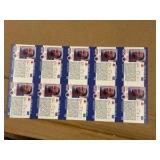 1990 Pro Set Uncut Sheet of Andre Rison NFL Trading Cards RARE