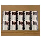 1990 Pro Set Uncut Sheet of Bo Jackson NFL Trading Cards Football and Baseball Legendary Player and Athlete