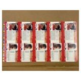 1990 Pro Set Uncut Sheet of Steve Young and Fred Smerlas Football Cards RARE San Francisco 49ers