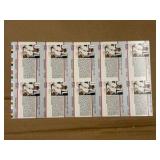 1990 Pro Set Uncut Sheet of Football Cards George Seifert Coach RARE