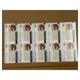 1990 Pro Set Uncut Sheet of Football Cards Featuring Super Bowl #2 RARE Collectible NFL