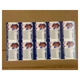 1990 Pro Set Uncut Sheet of Football Cards Jimmy Johnson Legendary  Coach RARE