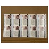 1990 Pro Set Uncut Sheet of Football Cards Featuring Super Bowl #14 RARE Collectible NFL