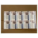 1990 Pro Set Uncut Sheet of Football Cards Featuring Super Bowl #12 RARE Collectible NFL