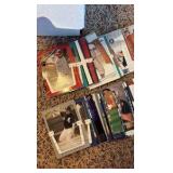 Small Box of Baseball Cards, Three Game Used Jersey Cards and Dozens of Other Stars and Commons