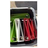 Huge Lot of 23 Binders for Sports Cards and Trading Cards, No Sleeves, Some Binders Havs Stickers on Them, Tote Not Included