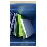 Lot of 7 Empty Binders for Sports Cards and Trafimg Cards, Tote Not Included, Some Binders Have Stickers on Them