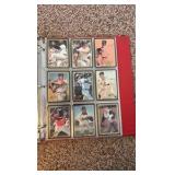 Binder Filled With Vintage Baseball Cards, Action Packed All Time Greats Babe Ruth, Hank Aaron, Nolan Ryan and Others