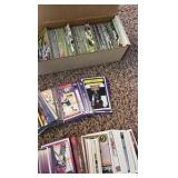 Box of 1990’s Hockey and Football Cards, Lots of Stars
