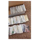 Box of Baseball Cards, Lots of Stats and Semi Stars, Most Cards Sleeved