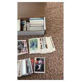 Box of Baseball and Football Cards, Includes Vintage Oversized Vikings Cards and Vikings McDonalds Cards