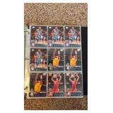 Binder Of NBA Rookie and Prospect Cards, Some Mixed Football and Baseball Rookies on the Last Few Pages, 39 Pages of Cards