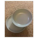 8 piece dinner set | smoke grey color | four 8” salad plates, four 7.75” dinner bowl