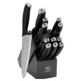 Silvercap 14 Piece Knife Block Set, Black | Retail $260