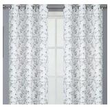 2 Panel Regal Home Arlo Grommet Top Energy Saving Blackout Set of 2 Curtain Panel Curtain | Natural Color | Length: 84 Inch Curtain Width: 38 Inch