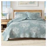 King Reversible Quilt Set Madelinen Fenwick Coastal Quilt Set with 2 Shams
