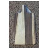 Wooden Charceuteri Board for Entertaining and Parties, Multi-Colored Stained Wood, Still in Original Plastic Wrap