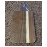 Wooden Charceuteri Board for Entertaining and Parties, Multi-Colored Stained Wood, Still in Original Plastic Wrap