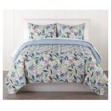 King - Home Expressions Everton Quilt Set - Retail $190 - 104”x90”