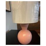 12” Soft Pink Table Lamp