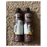 Hawaiian Tropic Brand Tanning sunscreen Two Spray Cans, Made With Coconut Oil SPF 15 Doesn’t Expire Until 2028 Get Ready for Summer!