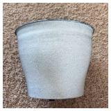 Natural IronStone Garden/Flower Pot, 1.99 Gallon Size 10 Inches Wide Gray Color